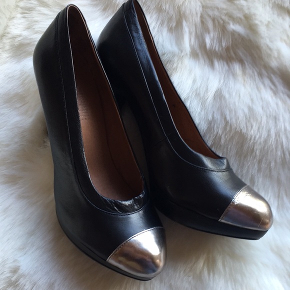 MRKT WOMEN 4.5 INCH HEEL MEL BLACK/PEWTER SIZE 37.5 - Picture 3 of 8